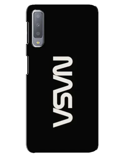 Чохол для Samsung Galaxy A7 2018 (A750) з картинкою «NASA — вертикальний логотип»