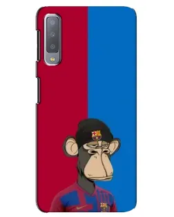 Чохол для Samsung Galaxy A7 2018 (A750) з картинкою «Bored Ape — фанат Барси»