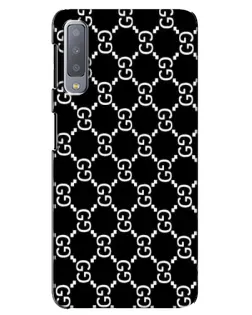 Чехол для Samsung Galaxy A7 2018 (A750) с картинкой «Gucci — сетчатый паттерн»