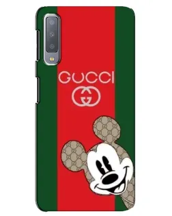 Чохол для Samsung Galaxy A7 2018 (A750) з картинкою «Gucci — смуги та Міккі»