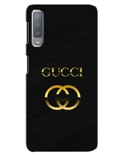 Чохол для Samsung Galaxy A7 2018 (A750) з картинкою «Золотий логотип Gucci»