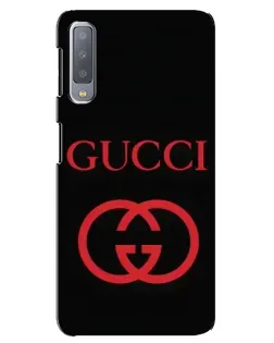 Чохол для Samsung Galaxy A7 2018 (A750) з картинкою «Gucci — червоний логотип»