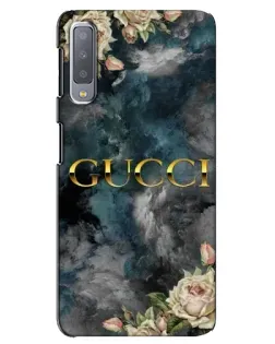Чохол для Samsung Galaxy A7 2018 (A750) з картинкою «Абстрактні квіти Gucci»