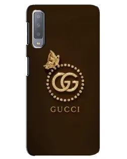 Чохол для Samsung Galaxy A7 2018 (A750) з картинкою «Gucci — золотий метелик»