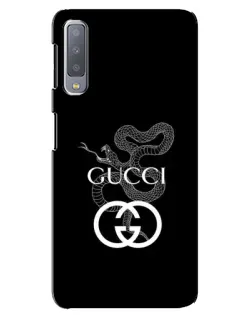 Чохол для Samsung Galaxy A7 2018 (A750) з картинкою «Gucci — срібна змія»