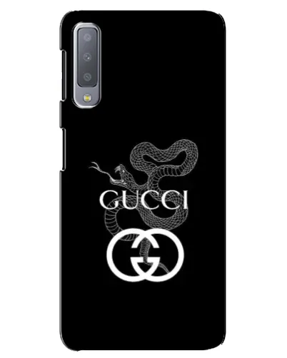 Чохол для Samsung Galaxy A7 2018 (A750) з картинкою «Gucci — срібна змія»