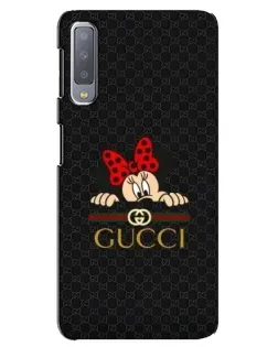 Чохол для Samsung Galaxy A7 2018 (A750) з картинкою «Мінні Маус Gucci — чорний»