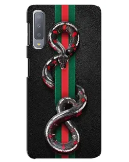 Чохол для Samsung Galaxy A7 2018 (A750) з картинкою «Gucci — змія на смузі»
