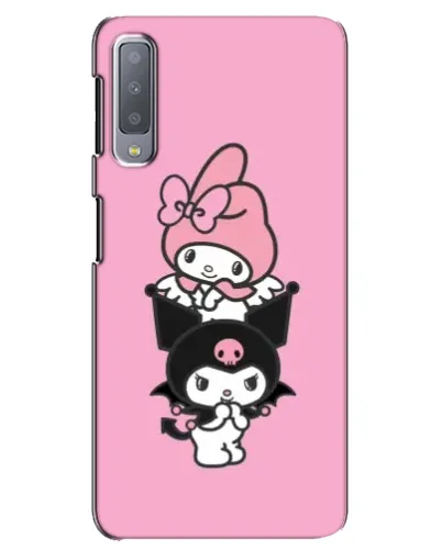 Чехол для Samsung Galaxy A7 2018 (A750) с картинкой «My Melody и Kuromi»