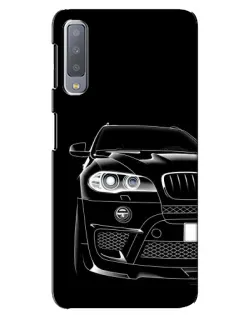 Чехол для Samsung Galaxy A7 2018 (A750) с картинкой «Темный силуэт BMW»
