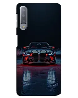 Чехол для Samsung Galaxy A7 2018 (A750) с картинкой «BMW на мокрой дороге»