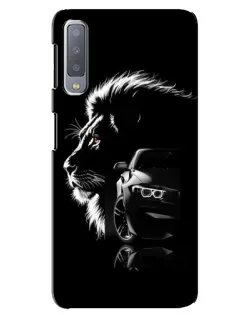 Чехол для Samsung Galaxy A7 2018 (A750) с картинкой «BMW и лев»