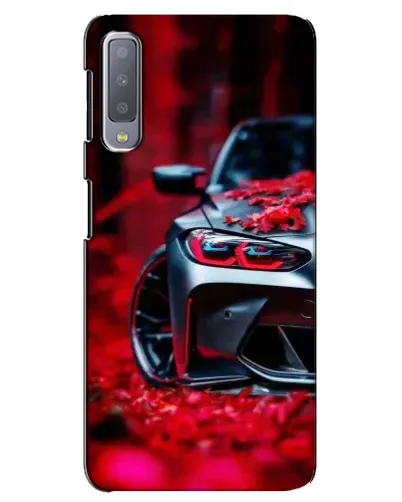Чехол для Samsung Galaxy A7 2018 (A750) с картинкой «Спортивная BMW и цветы» Чехол для Samsung Galaxy A7 2018 (A750) с картинкой «Спортивная BMW и цветы»