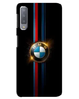 Чехол для Samsung Galaxy A7 2018 (A750) с картинкой «BMW M-Power неон»