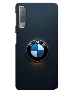 Чехол для Samsung Galaxy A7 2018 (A750) с картинкой «Логотип BMW — минимализм»