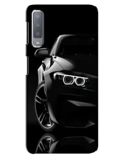 Чохол для Samsung Galaxy A7 2018 (A750) з картинкою «Чорна BMW — профіль»