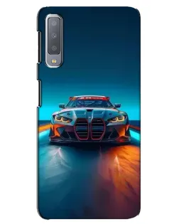 Чохол для Samsung Galaxy A7 2018 (A750) з картинкою «BMW — вогні неону»