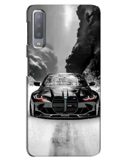 Чохол для Samsung Galaxy A7 2018 (A750) з картинкою «BMW — акварельний дрифт»