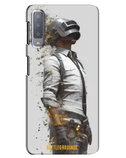 Чехол для Samsung Galaxy A7 2018 (A750) с картинкой «PUBG — боец в пыли»