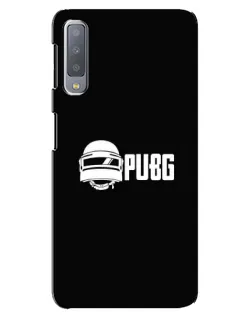 Чехол для Samsung Galaxy A7 2018 (A750) с картинкой «PUBG — классический лого»