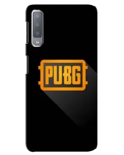 Чехол для Samsung Galaxy A7 2018 (A750) с картинкой «PUBG — рамка лого»