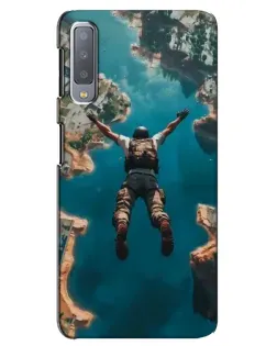 Чехол для Samsung Galaxy A7 2018 (A750) с картинкой «PUBG — свободное падение»