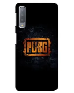 Чехол для Samsung Galaxy A7 2018 (A750) с картинкой «PUBG — золотой логотип»