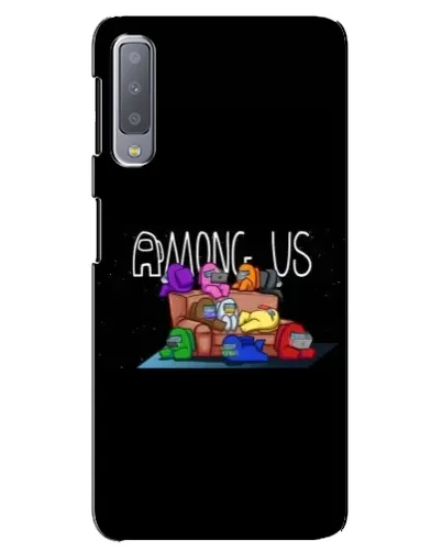 Чехол для Samsung Galaxy A7 2018 (A750) с картинкой «Логотип Among Us» Чехол для Samsung Galaxy A7 2018 (A750) с картинкой «Логотип Among Us»