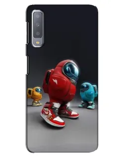 Чехол для Samsung Galaxy A7 2018 (A750) с картинкой «Among Us — 3D стиль»