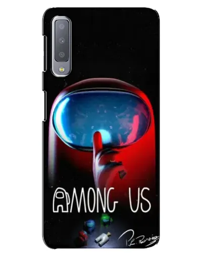 Чехол для Samsung Galaxy A7 2018 (A750) с картинкой «Красный импостер — макро» Чехол для Samsung Galaxy A7 2018 (A750) с картинкой «Красный импостер — макро»