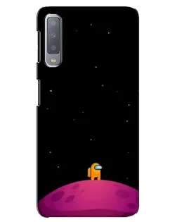 Чехол для Samsung Galaxy A7 2018 (A750) с картинкой «Одинокий герой на планете»