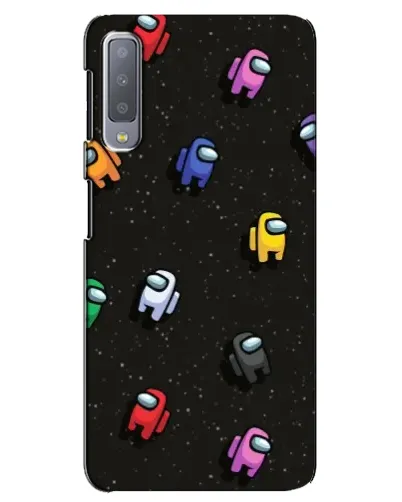Чехол для Samsung Galaxy A7 2018 (A750) с картинкой «Космический паттерн Among Us» Чехол для Samsung Galaxy A7 2018 (A750) с картинкой «Космический паттерн Among Us»