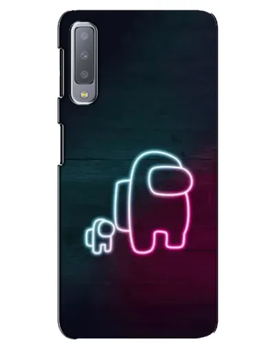 Чехол для Samsung Galaxy A7 2018 (A750) с картинкой «Among Us неон-арт» Чехол для Samsung Galaxy A7 2018 (A750) с картинкой «Among Us неон-арт»