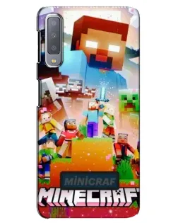 Чехол для Samsung Galaxy A7 2018 (A750) с картинкой «Minecraft герои игры» Чехол для Samsung Galaxy A7 2018 (A750) с картинкой «Minecraft герои игры»