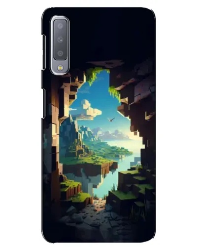Чехол для Samsung Galaxy A7 2018 (A750) с картинкой «Вид из пещеры»