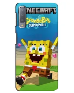 Чохол для Samsung Galaxy A7 2018 (A750) з картинкою «Губка Боб Minecraft» Чохол для Samsung Galaxy A7 2018 (A750) з картинкою «Губка Боб Minecraft»