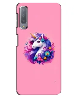 Чехол для Samsung Galaxy A7 2018 (A750) с картинкой «Сказочный единорог»