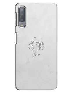 Чохол для Samsung Galaxy A7 2018 (A750) з картинкою «Івана 3:16 Хрест»