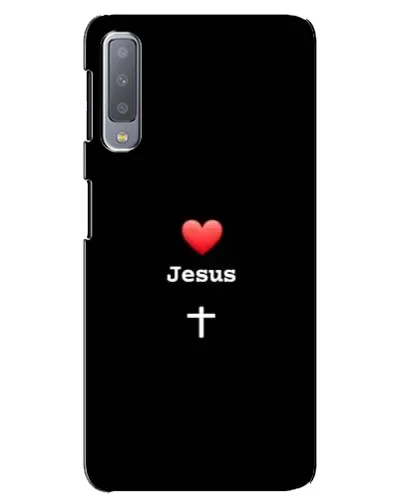 Чехол для Samsung Galaxy A7 2018 (A750) с картинкой «Сердце - Jesus»