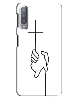 Чохол для Samsung Galaxy A7 2018 (A750) з картинкою «Рука тримає»