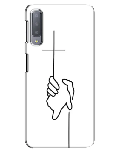 Чехол для Samsung Galaxy A7 2018 (A750) с картинкой «Рука держит»