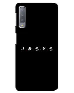 Чехол для Samsung Galaxy A7 2018 (A750) с картинкой «Точки веры J.E.S.U.S.»