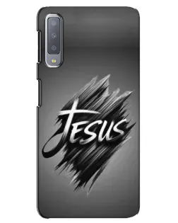 Чехол для Samsung Galaxy A7 2018 (A750) с картинкой «Надпись Jesus Graffiti»