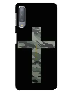Чехол для Samsung Galaxy A7 2018 (A750) с картинкой «Милитари Крест»