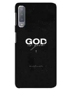 Чехол для Samsung Galaxy A7 2018 (A750) с картинкой «GOD — Бог над всем»