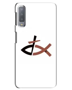 Чехол для Samsung Galaxy A7 2018 (A750) с картинкой «Рыба и крест»