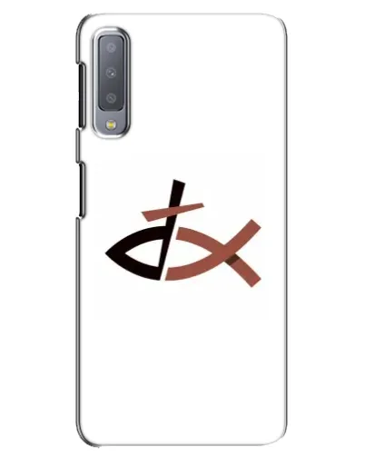 Чехол для Samsung Galaxy A7 2018 (A750) с картинкой «Рыба и крест»