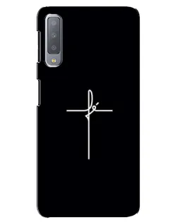 Чохол для Samsung Galaxy A7 2018 (A750) з картинкою «Тонкий хрест»