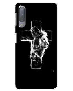 Чохол для Samsung Galaxy A7 2018 (A750) з картинкою «Сяючий хрест Jesus»