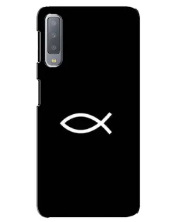 Чохол для Samsung Galaxy A7 2018 (A750) з картинкою «Символ риби Jesus»